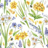 serwetki 33 x 33 cm watercolour spring floral pattern 86-58