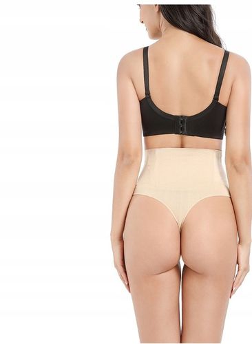 STRINGI MAJTKI DAMSKIE WYSZCZUPLAJĄCE KORYGUJĄCE BRZUCH PUPĘ MODELUJĄCE na Arena.pl