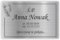 Tablica NAGROBNA NAGROBKOWA na grób na krzyż