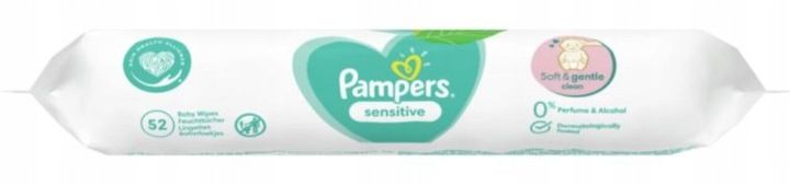 Pampers Chusteczki Sensitive 12x52 szt. zdjęcie 5