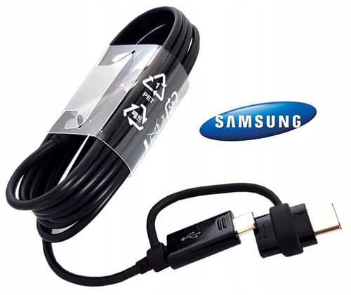 Oryg. Kabel Samsung COMBO Typ C micro USB czarny na Arena.pl