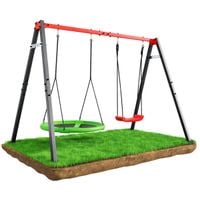 HUŚTAWKA OGRODOWA dla dzieci BOCIANIE GNIAZDO STELAŻ podwójny Super Fun