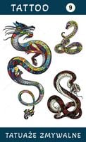 Tatuaże zmywalne Smoki