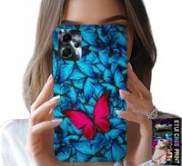 ETUI DO MOTOROLA G13 / G23 - NIEBIESKIE MOTYLKI, MOTYL, KOBIECE WZORY