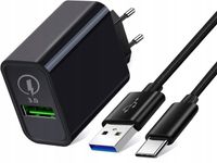 ŁADOWARKA SIECIOWA HJPOWCORD USB QC 3.0 + KABEL
