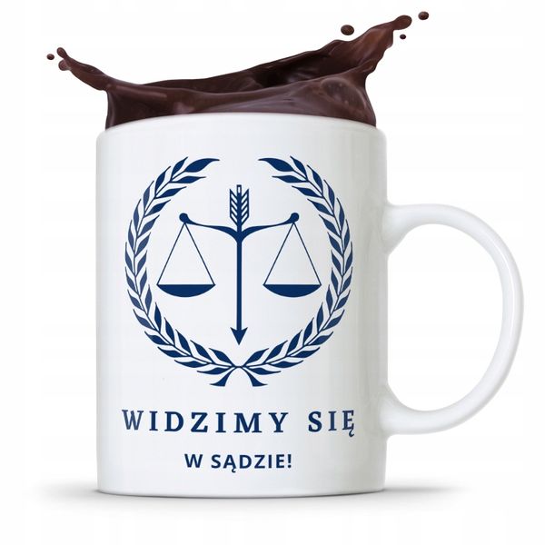 Kubek Prawnika Mecenasa Widzimy Się W Sądzie! Z Nadrukiem Ze Zdjęciem zdjęcie 1
