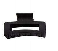 Spinka klamra plastikowa prostokątna matowa czarny 8,5cm