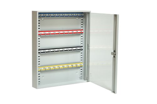 Szafka na klucze SKR 40/S z haczykami ruchomymi przeszklona LEOMAR na Arena.pl