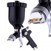 2X Pistolet lakierniczy do Malowania HVLP dysza 1,3mm BLACK Zbiornik 600ml