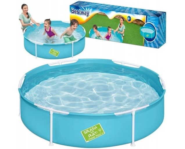 Basen 152x38 okrągły First Frame z konstrukcją dla dzieci #56283 Bestway zdjęcie 1