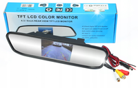 KOLOROWY MONITOR 4,3'' W LUSTERKU WSTECZNYM DO KAMERY COFANIA LCD
