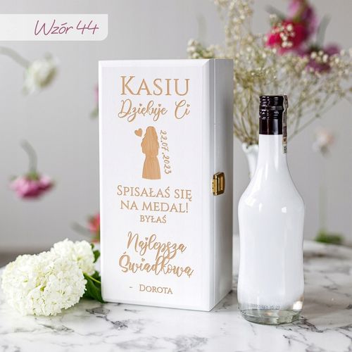 PODZIĘKOWANIE DLA ŚWIADKOWEJ SKRZYNKA NA ALKOHOL PREZENT DLA ŚWIADKOWEJ na Arena.pl