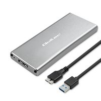 Qoltec Aluminiowa Obudowa Kieszeń na dysk M.2 SSD SATA NGFF USB 3.0