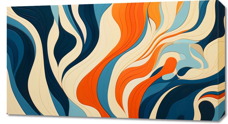 Obraz 90x50cm Oceaniczne Fale zdjęcie 1