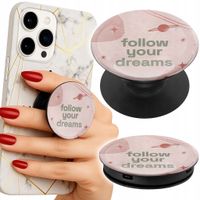 Uchwyt do telefonu Popsocket na palce/stojak FOLLOW YOUR DREAMS GWIAZDY
