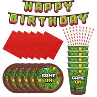 Zestaw "Podstawa Imprezy" Game On Piksele Gamer Minecraft