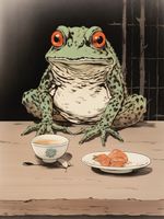 Plakat 60x80cm Kolacja w Bambusowym Lesie