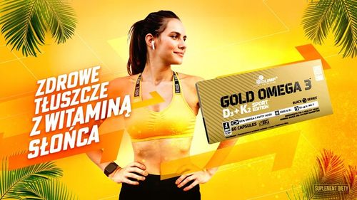 OLIMP GOLD OMEGA 3 D3 + K2 SPORT EDITION 60 kapsułek WITAMINY MINERAŁY na Arena.pl