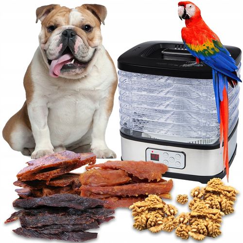 MOCNA SUSZARKA LCD DO GRZYBÓW OWOCÓW WARZYW RYBY EKO REGULACJA 5 SIT ZESTAW na Arena.pl