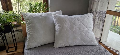 2x PODUSZKA 70x80 ANTYALERGICZNA PIKOWANA ZAMEK 1100g Gruba i Puszysta na Arena.pl