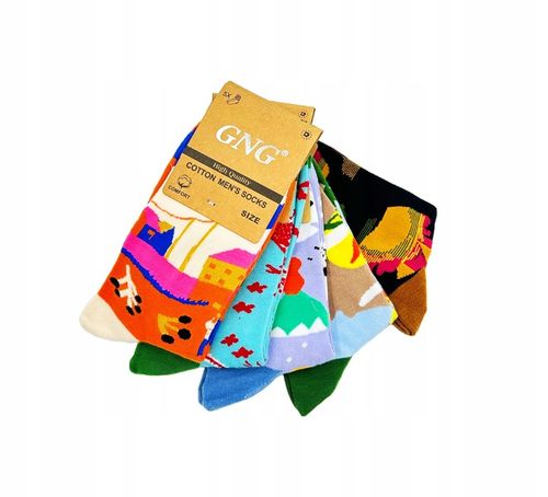 10 Par Skarpety Męskie Śmieszne Bawełna Wysokie Skarpetki 43-46 BAWEŁNIANE na Arena.pl