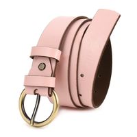 Beltimore Skórzany Damski Pasek Do Spodni 3 Cm Różowy A69