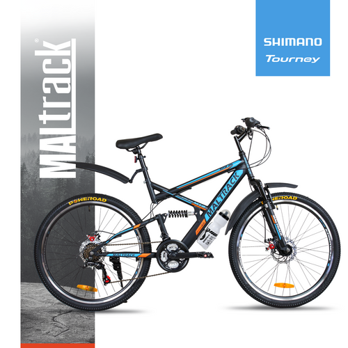 Rower Górski MTB MalTrack Target BLUE-ORANGE 26" na Arena.pl