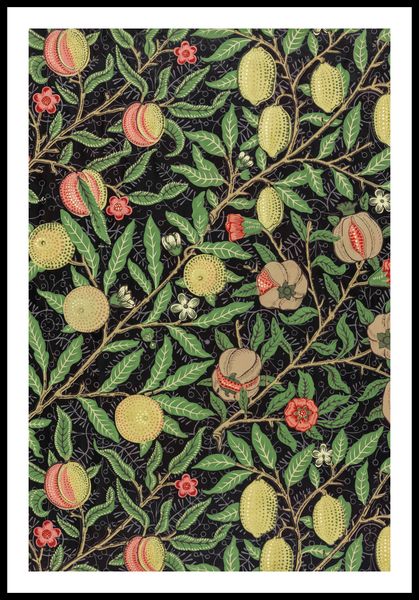 Plakat 61x91,5cm Fruit Pattern, William Morris Vintage do Salonu zdjęcie 3