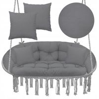 PODUSZKA OGRODOWA NA HUŚTAWKĘ WISZĄCĄ DWUOSOBOWĄ PODWÓJNĄ ŁAWKĘ BAWEŁNA XXL