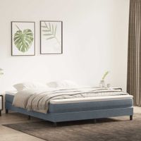 Łóżko typu Box Spring bez materaca Ciemnoszary 180x220 cm