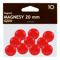 MAGNESY 20 MM 10 SZT CZERWONE GRAND