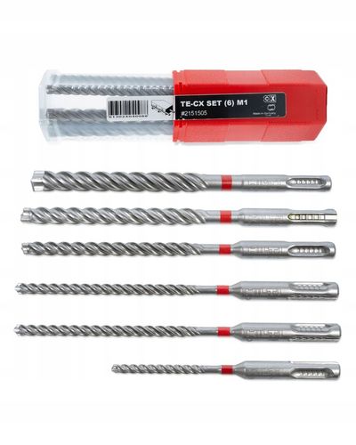 Zestaw wierteł SDS Plus Hilti do betonu żelbetu 6 sztuk TE-CX M1 na Arena.pl