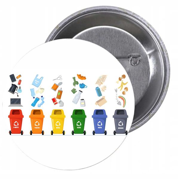 Przypinki buttony EKOLOGIA RECYKLING zdjęcie 1