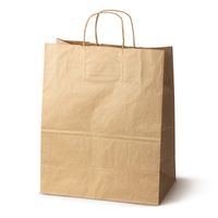 ZESTAW 50 szt. Toreb Papierowych 33x16x38 cm BRĄZOWYCH EKO Duże Pojemne