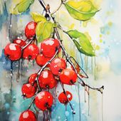 Plakat 70x70cm Symfonia Krwistych Owoców