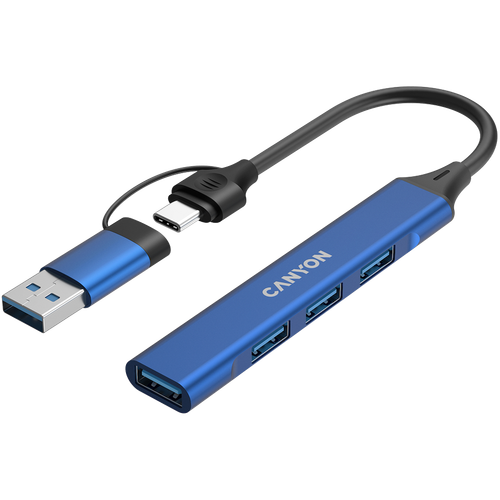 CANYON HUB DS-02 4 w 1 USB-A/C Niebieski na Arena.pl