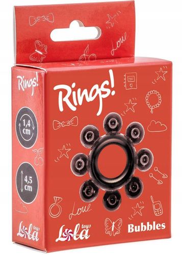 Pierścień-Cockring Rings Bubbles black na Arena.pl