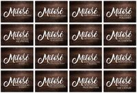 HYMN O MIŁOŚCI tabliczki 16 szt 20x30cm weselne