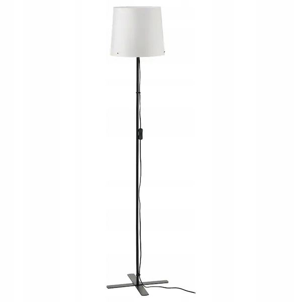 IKEA BARLAST Lampa podłogowa, czarny/biały 150 cm zdjęcie 1