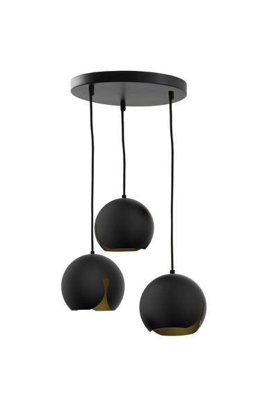 Lampa wisząca 3xE27 MALAGA BLACK 403 zdjęcie 1