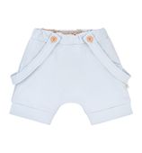 Krótkie spodenki z szelkami, błękitne 68