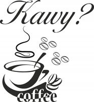NAKLEJKA DO KUCHNI na ścianę kawa naklejki cafe L