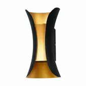 KINKIET ZEWNĘTRZNY LED ITALUX DANTE PL-356-M BK+GD