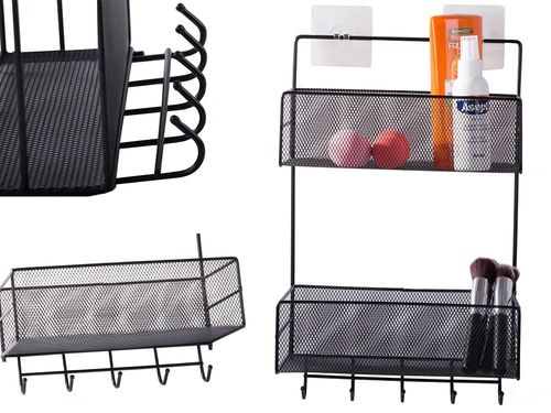 ORGANIZER METALOWY ZAWIESZANY PÓŁKA WISZĄCA KUCHENNA DO ŁAZIENKI WIESZAK na Arena.pl