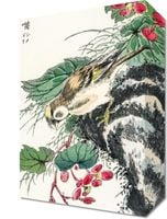 Obraz 20x30cm  Hawfinch, Kashu Japoński Vintage do Salonu