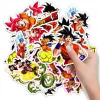 NAKLEJKI NA ZESZYT NALEPKA Z POSTACIAMI ANIME DRAGON BALL WZORY 10SZT