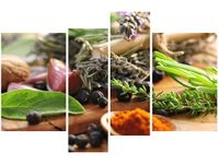 130CM 85 OBRAZ 4 ELEM NATURALNA KUCHNIA ŚCIENNY