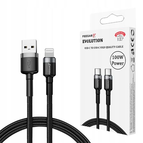 Feegar Kabel Usb Do Iphone Xs Xr X 8 7 6 6S 5 Plus na Arena.pl