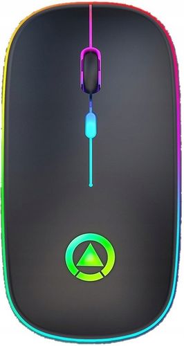 MYSZKA BEZPRZEWODOWA MYSZ OPTYCZNA SLIM LEKKA LED na Arena.pl