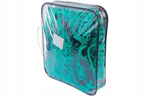 Siatka zabezpieczająca na przyczepkę 150x270 z gumą transportowa ochronna na Arena.pl